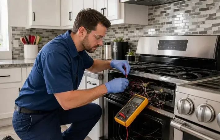 Appliance repair technician at work in Miami Gardens, FL